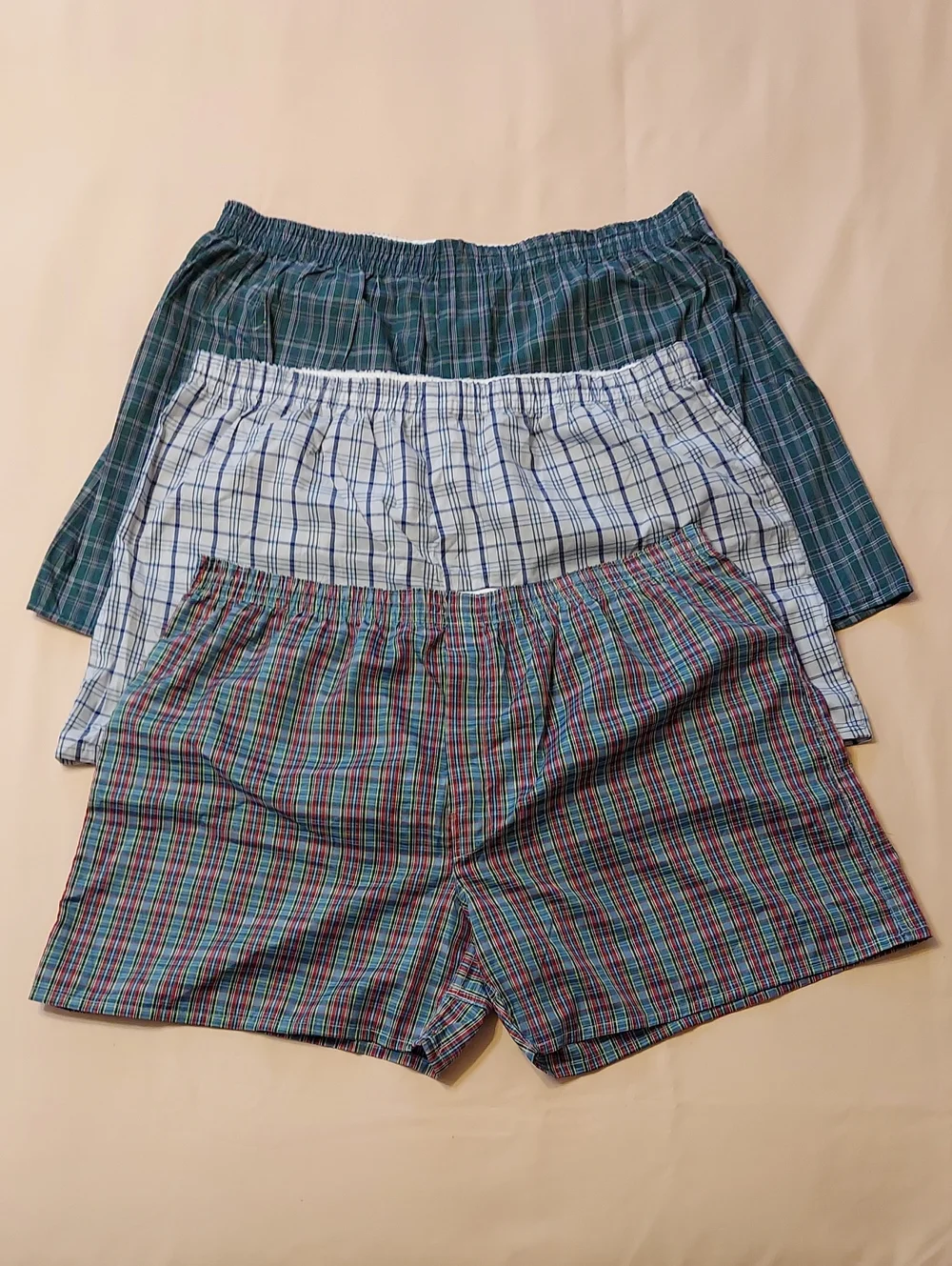 Fruit of the Loom and James Franco Plaid Boxer Shorts Bundle